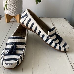 Boden Striped Nautical Tassel Loafer Size 42
